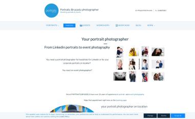 Schermafbeelding van portraits.brussels