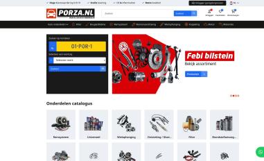 Schermafbeelding van porza.nl