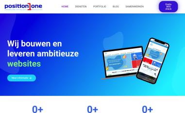 Schermafbeelding van position1one.nl