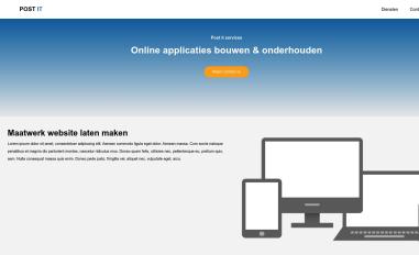 Schermafbeelding van post-itservices.nl