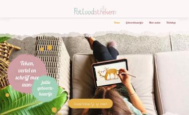 Schermafbeelding van potloodstreken.nl