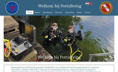 Schermafbeelding van pottidiving.com