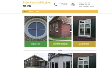 Schermafbeelding van potzekunststofkozijnenterapel.nl