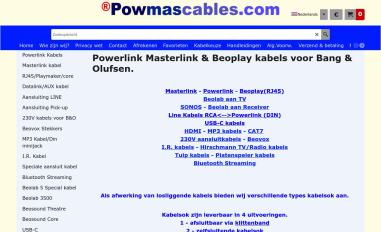 Schermafbeelding van powmascables.com