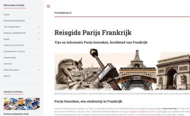 Schermafbeelding van prachtigparijs.nl