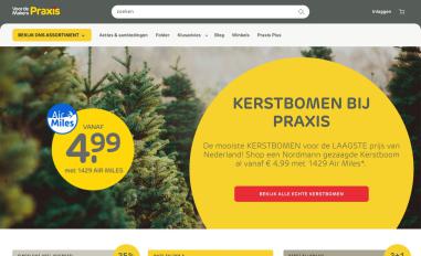 Schermafbeelding van praxis.nl