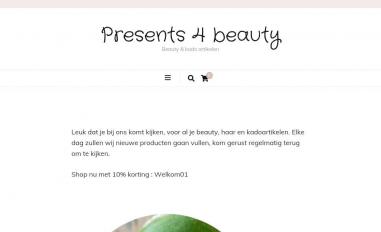 Schermafbeelding van presents4beauty.com