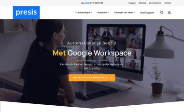 Schermafbeelding van presis.nl
