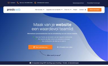 Schermafbeelding van presisweb.nl