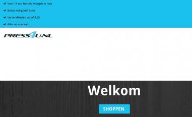 Schermafbeelding van press4u.nl