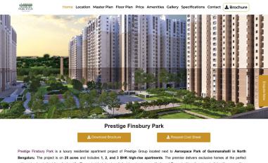 Schermafbeelding van prestigefinsburypark.gen.in