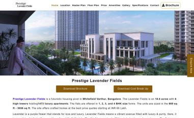 Schermafbeelding van prestigelavenderfield.net.in