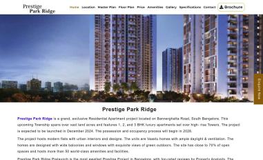 Schermafbeelding van prestigeparkridge.net.in