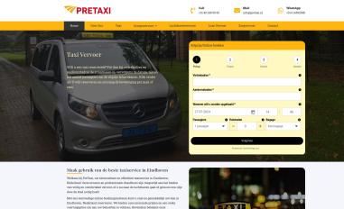 Schermafbeelding van pretaxi.nl