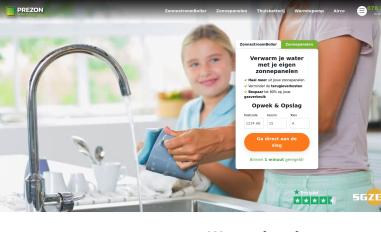 Schermafbeelding van prezon.nl