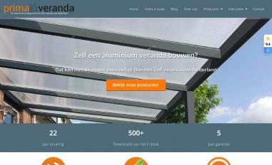 Schermafbeelding van prima-veranda.nl