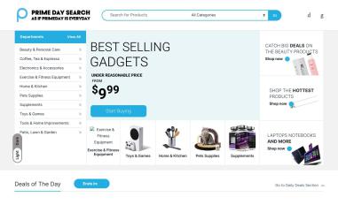 Schermafbeelding van primedaysearch.com