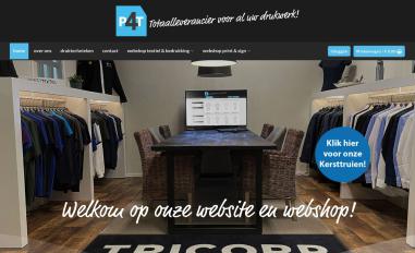 Schermafbeelding van print4textiel.nl