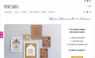 Schermafbeelding van printcandy.nl