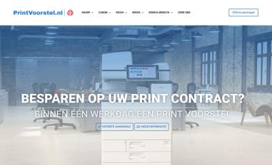 Schermafbeelding van printvoorstel.nl