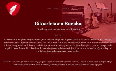 Schermafbeelding van privegitaarles.be