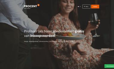 Schermafbeelding van procent.com