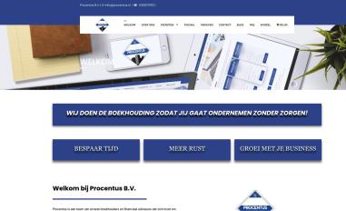 Schermafbeelding van procentus.nl