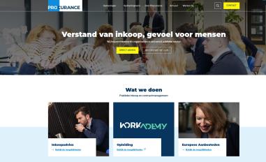 Schermafbeelding van procurance.nl
