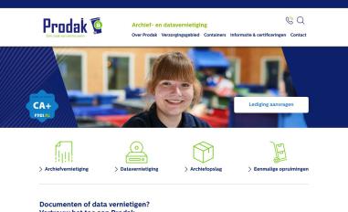 Schermafbeelding van prodak.frl