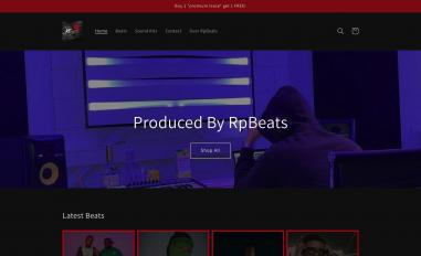 Schermafbeelding van prodrpbeats.com