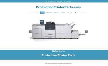 Schermafbeelding van productionprinterparts.com