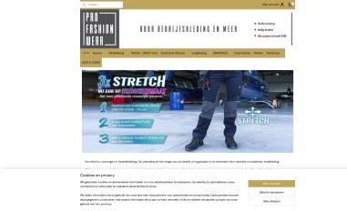 Schermafbeelding van profashionwear-shop.nl