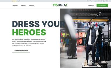 Schermafbeelding van profimex.nl