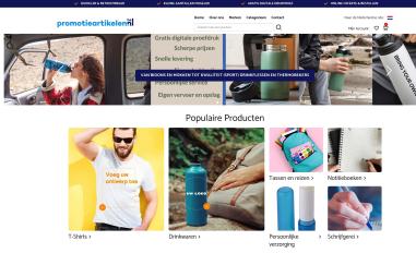 Schermafbeelding van promotieartikelen.be