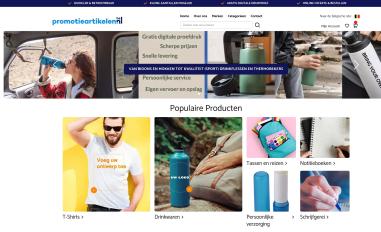 Schermafbeelding van promotieartikelen.nl