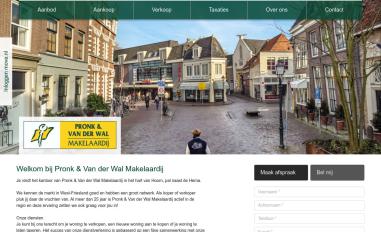 Schermafbeelding van pronkvanderwal.nl