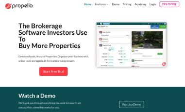 Schermafbeelding van propelio.com