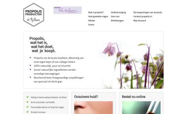 Schermafbeelding van propolis.nl