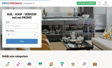 Schermafbeelding van propromo.nl
