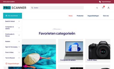 Schermafbeelding van proscanner.nl