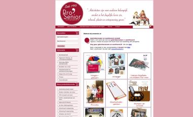 Schermafbeelding van prosenior.nl