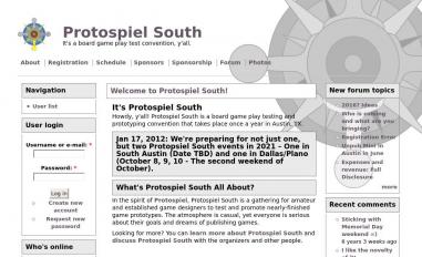 Schermafbeelding van protospielsouth.com