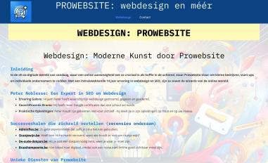 Schermafbeelding van prowebsite.be