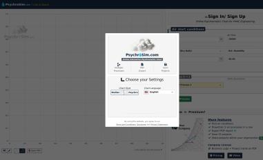 Schermafbeelding van psychrosim.com