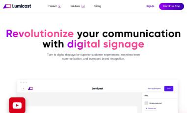 Schermafbeelding van public.test.lumicast.net