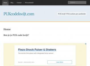 Schermafbeelding van pukcodekwijt.com