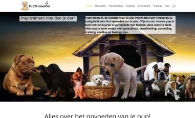 Schermafbeelding van puptrainen.nl