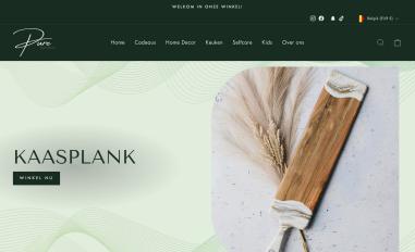 Schermafbeelding van pureorganicantwerp.com