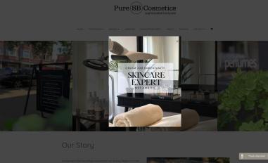Schermafbeelding van puresbcosmetics.nl