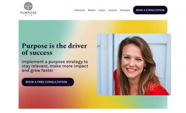 Schermafbeelding van purposeclub.nl